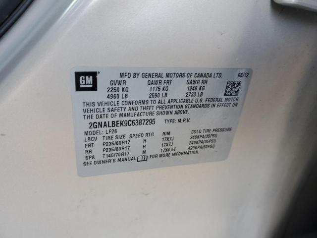Photo 10 from auction – 2012 CHEVROLET EQUINOX LS with VIN 2GNALBEK9C6387295