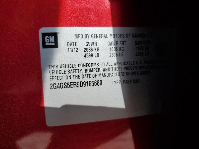 Photo 10 from auction – 2013 BUICK REGAL PREM with VIN 2G4GS5ER9D9165680
