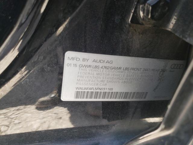 Photo 10 from auction – 2015 AUDI A4 PREMIUM with VIN WAUAFAFL5FN031165