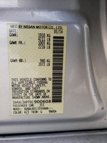 Photo 10 from auction – 2014 NISSAN ALTIMA 2.5 with VIN 1N4AL3AP7EC900608