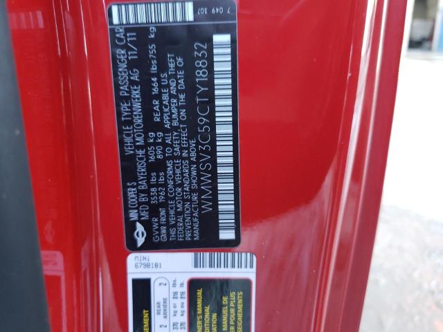 Photo 10 from auction – 2012 MINI COOPER S with VIN WMWSV3C59CTY18832