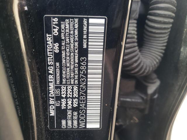 Photo 10 from auction – 2016 MERCEDES-BENZ CLA 250 with VIN WDDSJ4EB7GN375863