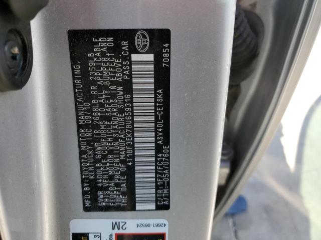 Photo 10 from auction – 2011 TOYOTA CAMRY BASE with VIN 4T1BF3EK7BU659316