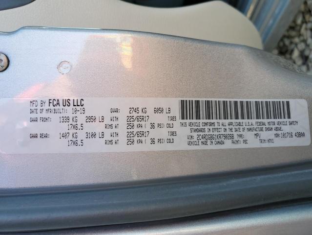 Photo 10 from auction – 2019 DODGE GRAND CARA with VIN 2C4RDGBG1KR790268