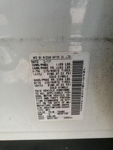 Photo 10 from auction – 2017 NISSAN ROGUE S with VIN JN8AT2MT2HW145680