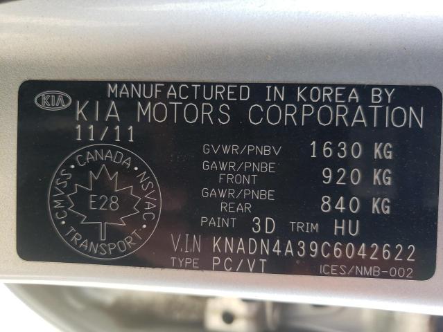 Photo 10 from auction – 2012 KIA RIO EX with VIN KNADN4A39C6042622