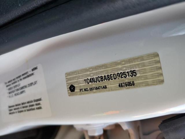 Photo 10 from auction – 2014 JEEP COMPASS SP with VIN 1C4NJCBA8ED925135