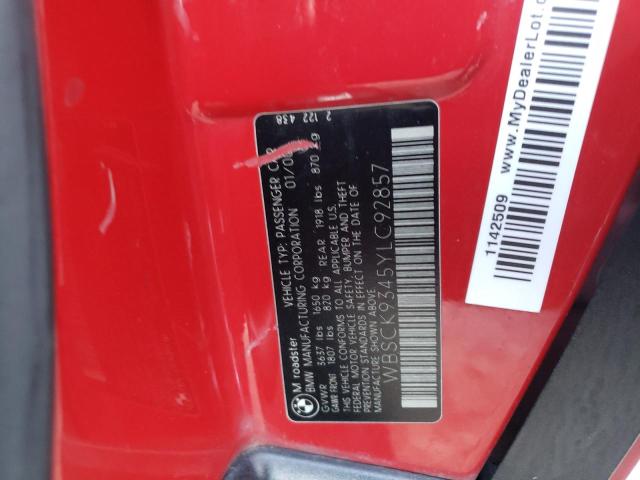 Photo 10 from auction – 2000 BMW M ROADSTER with VIN WBSCK9345YLC92857