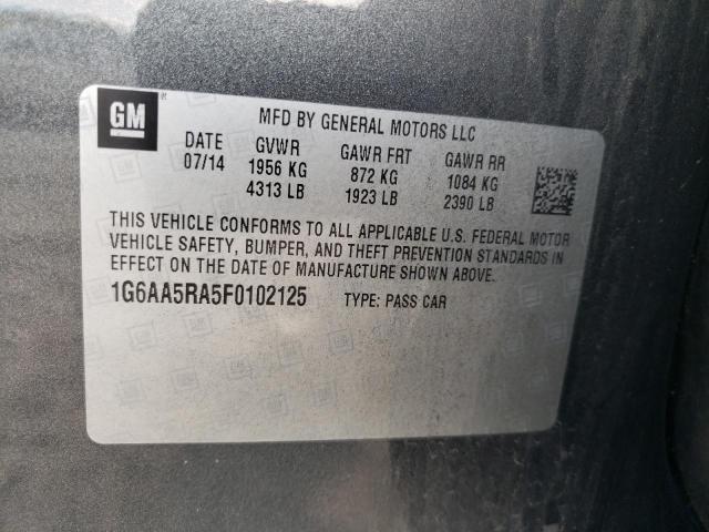 Photo 10 from auction – 2015 CADILLAC ATS with VIN 1G6AA5RA5F0102125