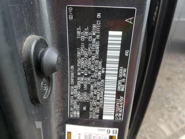 Photo 10 from auction – 2010 TOYOTA 4RUNNER SR with VIN JTEBU5JR4A5013728
