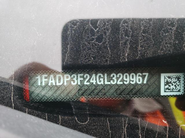 Photo 10 from auction – 2016 FORD FOCUS SE with VIN 1FADP3F24GL329967