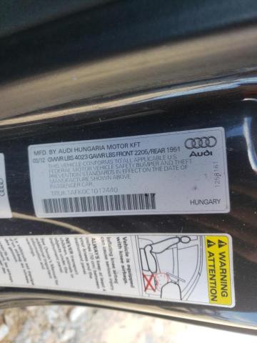 Photo 10 from auction – 2012 AUDI TTS PRESTI with VIN TRUK1AFK0C1017440