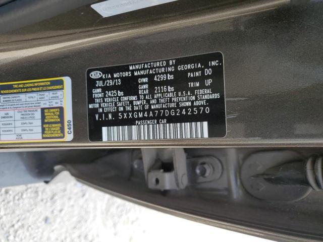Photo 10 from auction – 2013 KIA OPTIMA LX with VIN 5XXGM4A77DG242570
