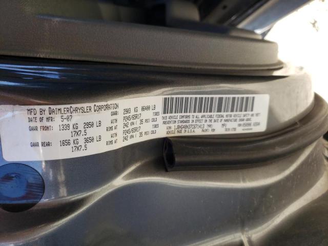 Photo 10 from auction – 2007 JEEP COMMANDER with VIN 1J8HG48N37C671413