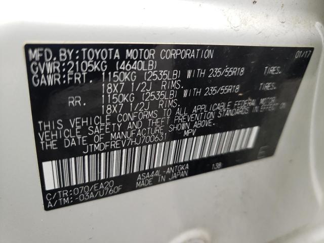 Photo 10 from auction – 2017 TOYOTA RAV4 LIMIT with VIN JTMDFREV7HJ700631