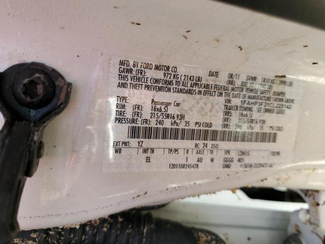 Photo 10 from auction – 2012 FORD FOCUS SE with VIN 1FAHP3F21CL225142