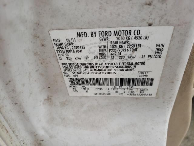 Photo 10 from auction – 2011 FORD ESCAPE LIM with VIN 1FMCU0EG8BKC70605