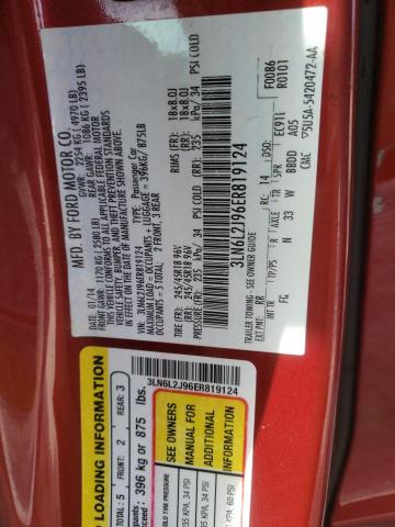 Photo 10 from auction – 2014 LINCOLN MKZ with VIN 3LN6L2J96ER819124