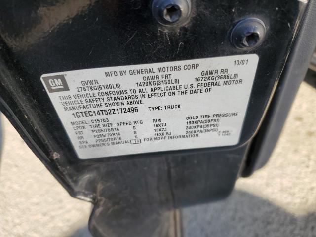 Photo 10 from auction – 2002 GMC NEW SIERRA with VIN 1GTEC14T52Z172496