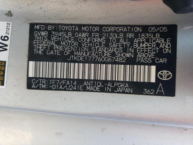 Photo 10 from auction – 2006 TOYOTA SCION TC with VIN JTKDE177760067482