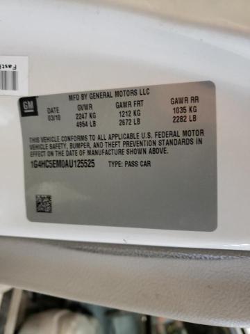 Photo 10 from auction – 2010 BUICK LUCERNE CX with VIN 1G4HC5EM0AU125525