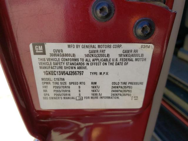 Photo 10 from auction – 2004 GMC YUKON with VIN 1GKEC13V64J266797