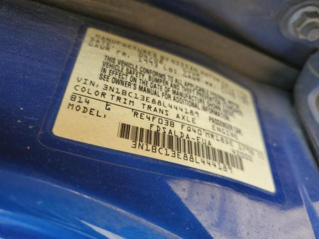 Photo 10 from auction – 2008 NISSAN VERSA S with VIN 3N1BC13E88L444189