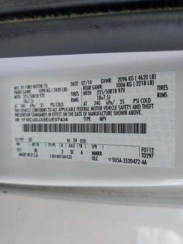 Photo 10 from auction – 2014 FORD ESCAPE TIT with VIN 1FMCU0JX5EUE07434