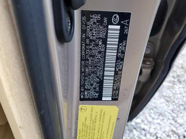 Photo 10 from auction – 2005 LEXUS ES 330 with VIN JTHBA30G955101809