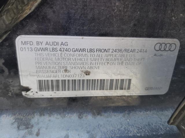 Photo 10 from auction – 2013 AUDI A4 PREMIUM with VIN WAUAFAFL1DN037123