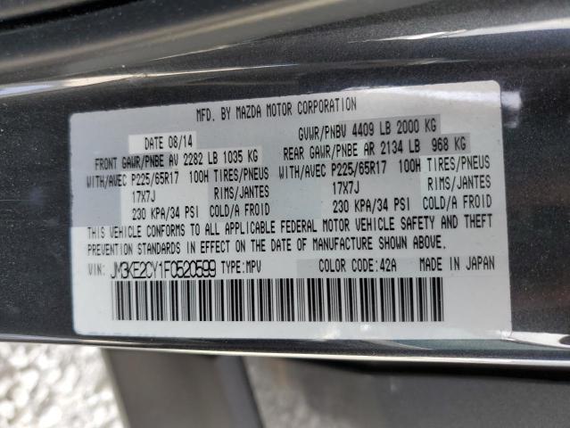 Photo 10 from auction – 2015 MAZDA CX-5 TOURI with VIN JM3KE2CY1F0520599