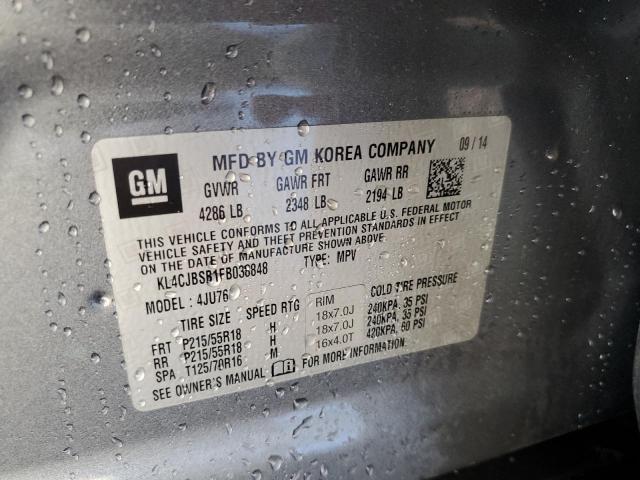 Photo 10 from auction – 2015 BUICK ENCORE CON with VIN KL4CJBSB1FB038848