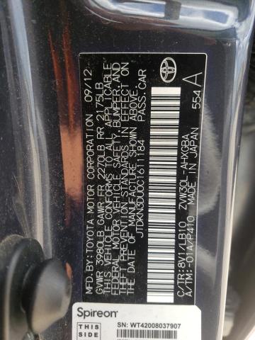 Photo 10 from auction – 2012 TOYOTA PRIUS with VIN JTDKN3DU0C1611184