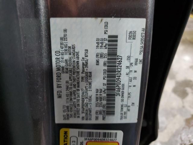 Photo 10 from auction – 2013 FORD FUSION TIT with VIN 3FA6P0D94DR324627