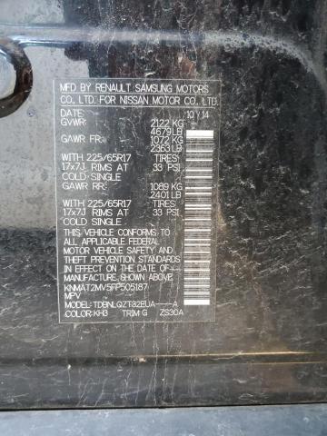 Photo 10 from auction – 2015 NISSAN ROGUE S with VIN KNMAT2MV5FP505187