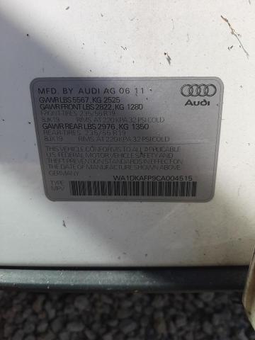 Photo 10 from auction – 2012 AUDI Q5 PREMIUM with VIN WA1DKAFP9CA004515