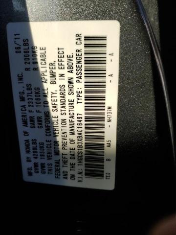 Photo 10 from auction – 2011 HONDA ACCORD LX- with VIN 1HGCS1B3XBA016497