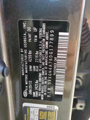 Photo 10 from auction – 2013 KIA OPTIMA EX with VIN 5XXGN4A76DG177899