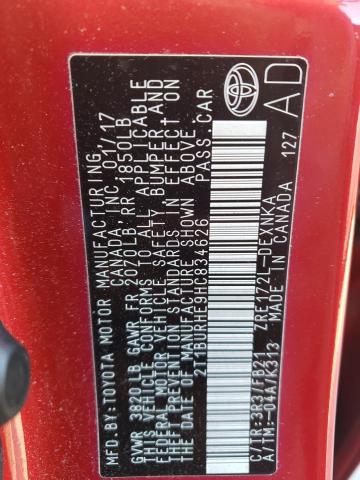 Photo 10 from auction – 2017 TOYOTA COROLLA L with VIN 2T1BURHE9HC834626