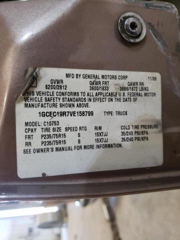 Photo 10 from auction – 1997 CHEVROLET GMT-400 C1 with VIN 1GCEC19R7VE158799