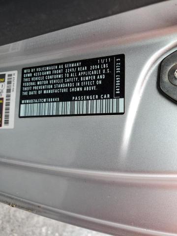 Photo 10 from auction – 2012 VOLKSWAGEN GOLF with VIN WVWAB7AJ7CW188449