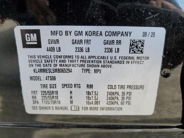 Photo 10 from auction – 2021 BUICK ENCORE GX with VIN KL4MMESL5MB065294
