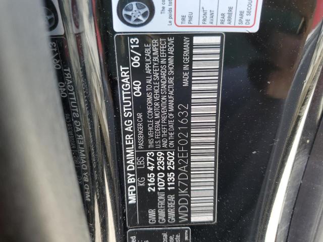 Photo 10 from auction – 2014 MERCEDES-BENZ SL 550 with VIN WDDJK7DA2EF021632
