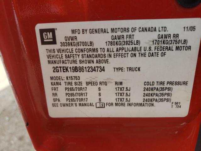 Photo 10 from auction – 2006 GMC NEW SIERRA with VIN 2GTEK19B861234734