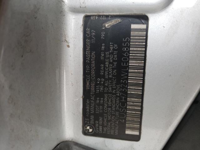 Photo 10 from auction – 1998 BMW Z3 1.9 with VIN 4USCH7323WLE06855