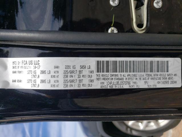 Photo 10 from auction – 2018 JEEP CHEROKEE L with VIN 1C4PJLLB5JD573786