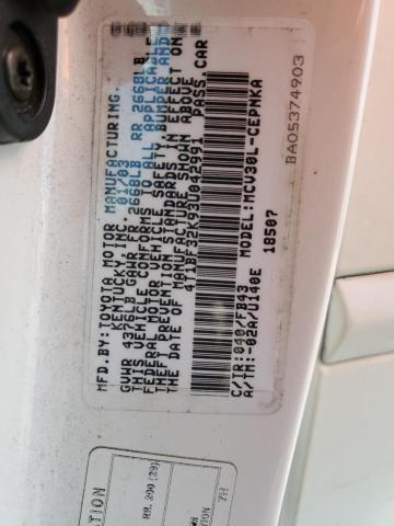 Photo 10 from auction – 2003 TOYOTA CAMRY LE with VIN 4T1BF32K93U042991
