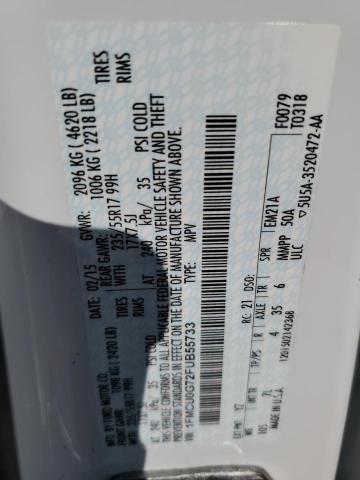 Photo 10 from auction – 2015 FORD ESCAPE SE with VIN 1FMCU0G72FUB55733