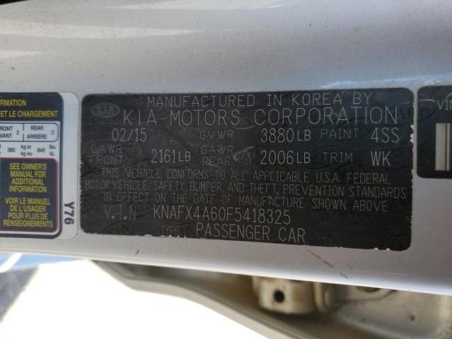 Photo 10 from auction – 2015 KIA FORTE LX with VIN KNAFX4A60F5418325