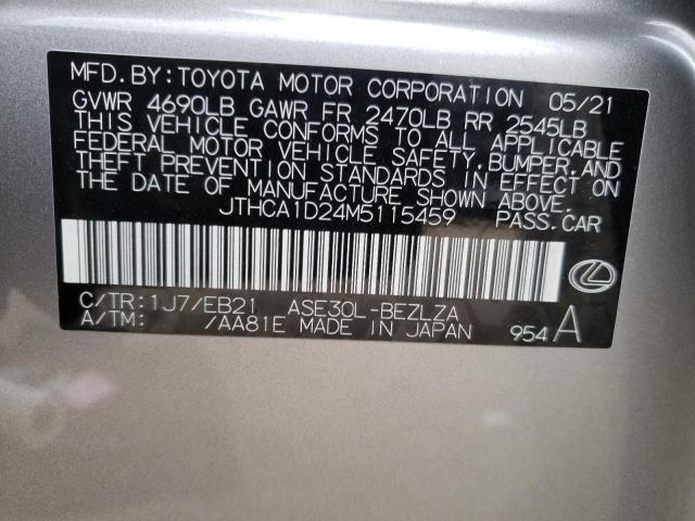 Photo 10 from auction – 2021 LEXUS IS 300 with VIN JTHCA1D24M5115459